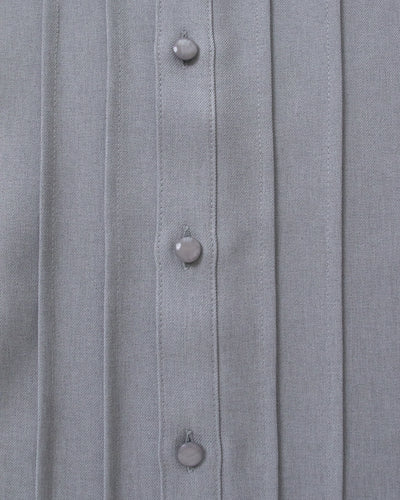 ツイルピンタックブラウス