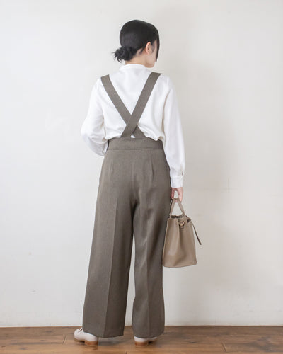 ツイルピンタックブラウス