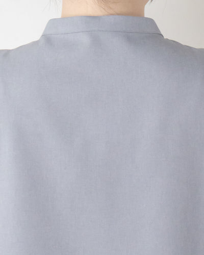 ツイルピンタックブラウス