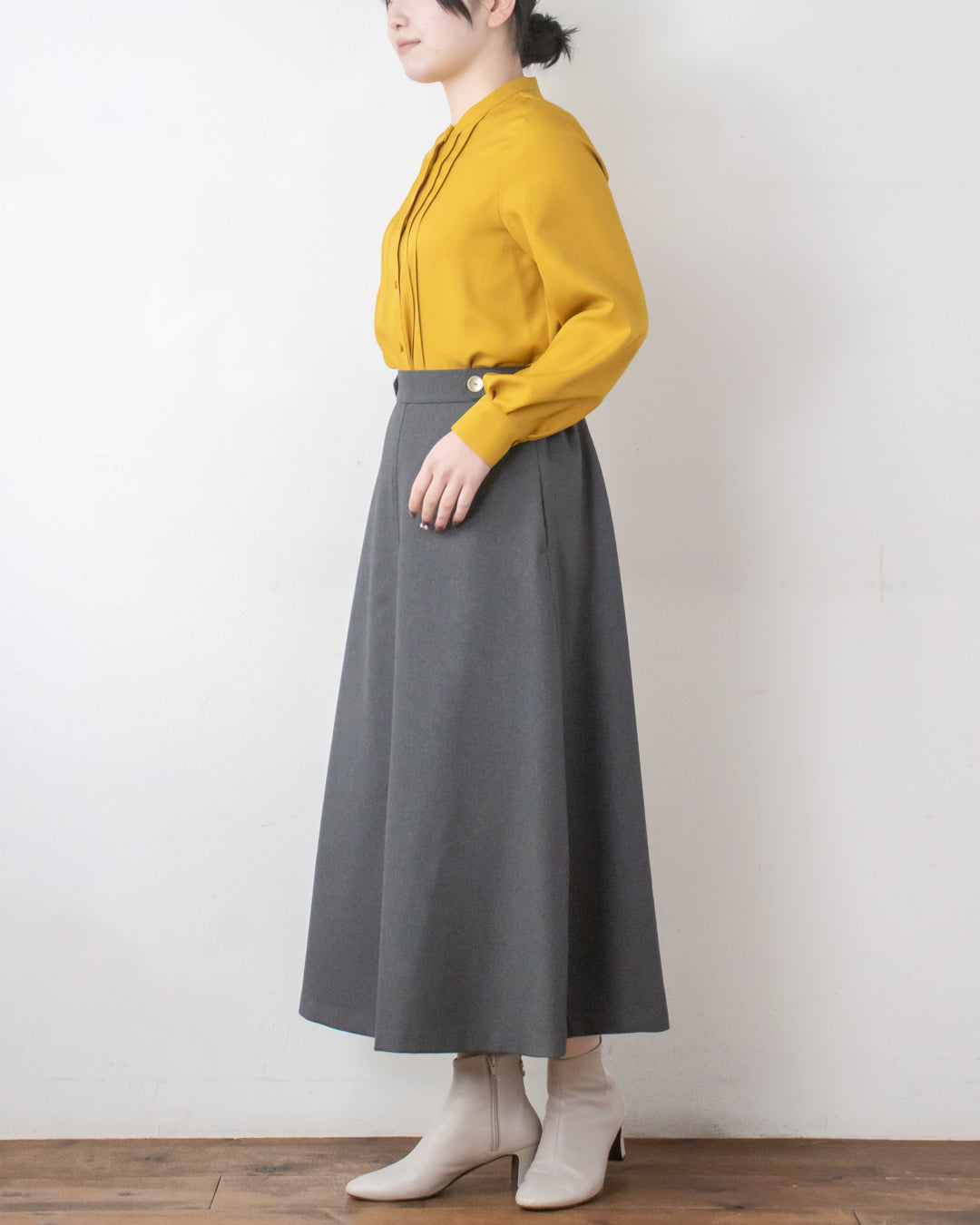 ツイルピンタックブラウス – 3/4 スリークォーター オンラインストア